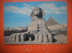 HOPCT 64762 SFINXUL SI PIRAMIDA DIN GIZA EGIPT -STAMPILOGRAFIE-CIRCULATA foto