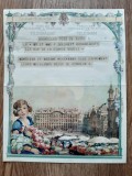 Cumpara ieftin Telegrama veche regat Belgia 1939 gravura semnata