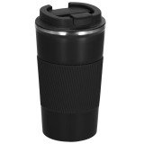 Cana termos calatorie, perete din inox dublu izolat, 500ml, 9x16.5cm, negru Household NewTrend