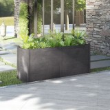 Cumpara ieftin Jardinieră de grădină, gri, 150x50x70 cm, lemn masiv de pin