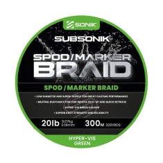 Fir textil Sonik Spod Marker Braid Green 0.18mm/9.07kg/300m - Green (verde)