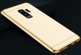 Husa Samsung Galaxy S9 Plus Elegance Luxury 3in1 Auriu, protectie completa, anti-zgarieturi, slim