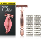 Wilkinson Sword Intuition Rose Gold Aparat de ras + rezervă lame 9 bucati