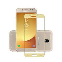 Folie sticla securizata fullsize pentru Samsung J5 2017 SM-J530F (versiune Europa), auriu foto