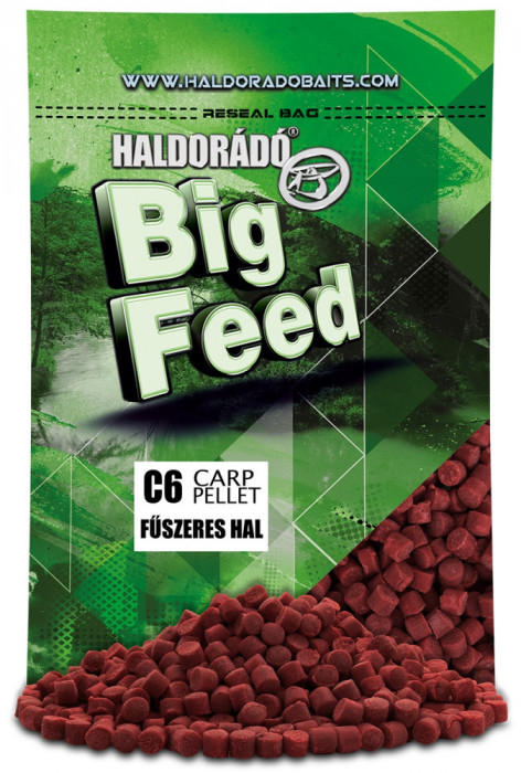 Haldorado - Pelete C6 700g 6mm - Peste condimentat