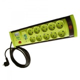 Prelungitor cu Protectie 10 Prize si USB, Cablu 3m, 3x1mm Vipex MNR6630