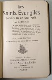 LES SAINTS EVANGILES FONDUS EN UN SEUL RECIT par A. MAGNIEZ , 1905