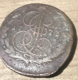 MNDSTR01 RUSIA Russia 5 copeici Kopeks 1773