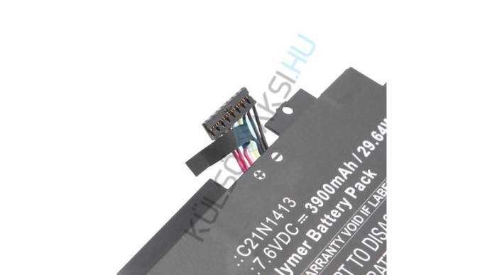 &Icirc;nlocuire baterie pentru notebook VHBW pentru Asus C21N1413 - 3900 mAh 7,6 V Li-polimer