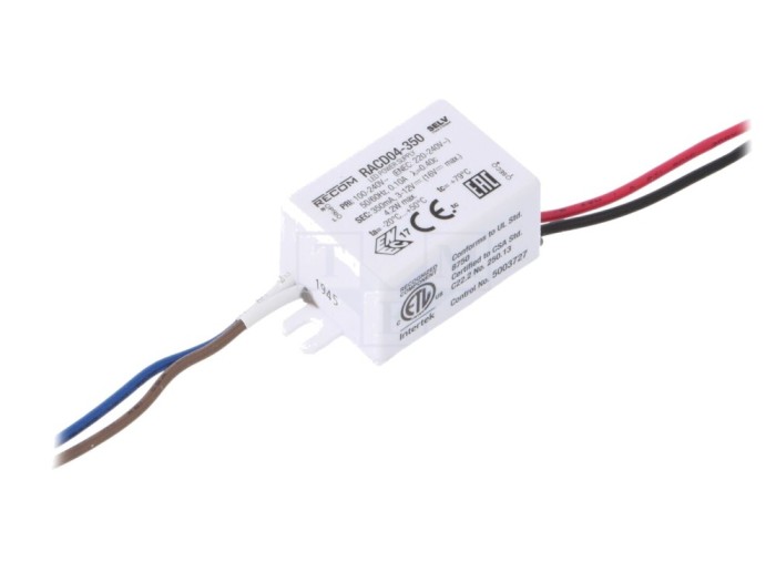 Alimentator LED 4W 3-12V IP65