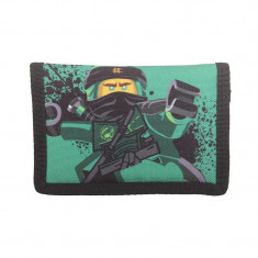 Portofel textil LEGO M-Line - design verde NinjaGo Lloyd foto