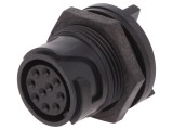 Conector circular BULGIN soclu mamă 10 pini UL94V-0 fără contacte