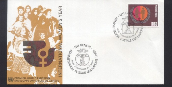 UN Geneva 1975 International women year Mi.48 FDC UN.076