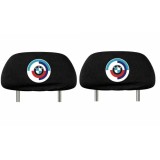 Set 5 huse tetiere negre, pentru gama auto BMW ANIVERSAR