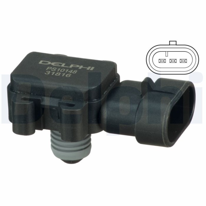 DELPHI PS10148 Senzor, presiune galerie admisie