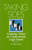 Taking sides / Clashing views on Controversial legal issues M. Ethan Katsh