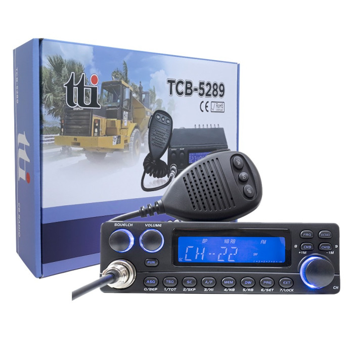Aproape nou: Statie radio CB TTI TCB-5289 by Anytone conceputa pt. comunicare la di