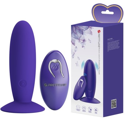 Dop Anal Youth, Remote Control, 12 Moduri Vibratii, Silicon, USB, Violet, 11 cm foto