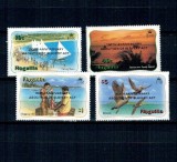 Anguilla 1983 - 150TH ANNIVERSARY / ABOLITION OF SLAVERY ACT, supratipar pe motive locale, pasari, serie neuzata