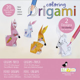 Cumpara ieftin Set origami - Coloring Origami - Hares | Fridolin