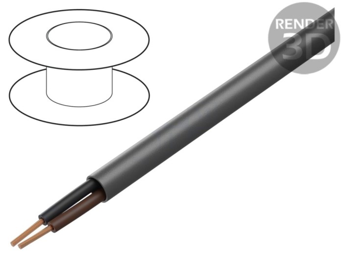 Cablu EcoCable Mini neecranat 30,5m 300V