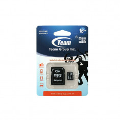 Card TeamGroup microSDHC 16GB Clasa 4 cu adaptor SD foto