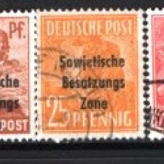 GERMANIA (ZONA SOVIETICA) 1948 – PERSONALITATI, STAMPILATE, SUPRATIPAR, F127