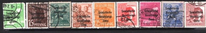 GERMANIA (ZONA SOVIETICA) 1948 &ndash; PERSONALITATI, STAMPILATE, SUPRATIPAR, F127