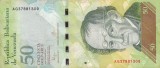 VENEZUELA 50 bolivares 23 iunie 2015 VF+!!!