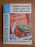 C. Ciuchindel - Studii și articole despre opera lui Vasile Alecsandri