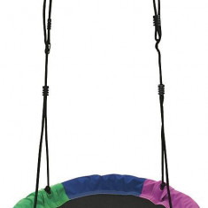 Leagăn Strend Pro, pentru copii, rotund, cerc de leagăn, colorat, 100 cm, max 150 kg, cuib de barză