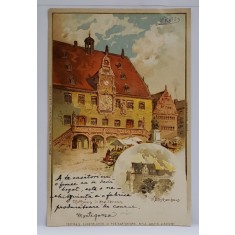 PRIMARIA DIN HEILBRONN , DESEN , CROMOLITOGRAFIE , CARTE POSTALA , CLASICA