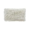 Perna decorativa, 50x30 cm, Model imitatie Blana, Alb, Poliester, ATU-0808849, Oem