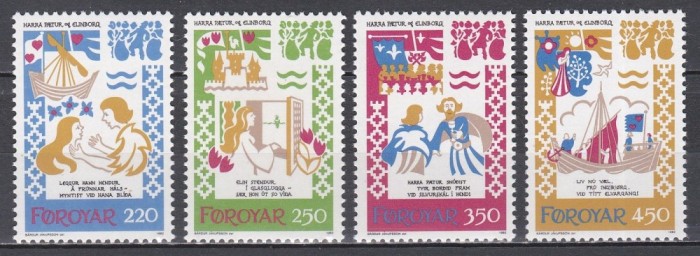 Feroe 1982 - Sărbătoarea &bdquo;Harra P&aelig;tur și Elinborg&rdquo;., MNH