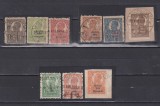 ROMANIA EMISIUNEA ZIARISTI 1920 SERIA DE 9 VALORI STAMPILAT