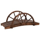 Cumpara ieftin Pod de gradina jumatate de roata 99x50x38 cm lemn masiv brad