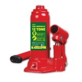Cric hidraulic RoGroup 12T, 12000 kg, Inaltime 200-385 mm, Ajustare 60mm, Auto, Supapa Siguranta