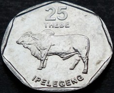 Moneda exotica 25 THEBE - BOTSWANA, anul 1999 * cod 3062