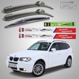 Cumpara ieftin Ștergătoare BMW X3 E83 (2006&ndash;2010) Facelift Flat | Set Complet &ndash; TeamCar&reg;