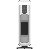 Radiator ceramic Heinner HCH-L2000WH, 1300/2000W, Functie oscilare, Afisaj LED, Telecomanda, Alb/Negru