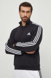 Cumpara ieftin Adidas bluză bărbați, culoarea negru, cu imprimeu HZ6235
