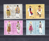 M1 TX6 5 - 1985 - Costume populare romanesti - seria de patru perechi, Arta, Nestampilat