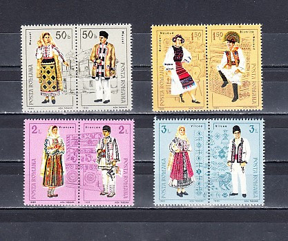 M1 TX6 5 - 1985 - Costume populare romanesti - seria de patru perechi