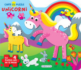 Carte cu puzzle - Unicorni PlayLearn Toys, Girasol