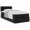 Gossi cadru de pat otoman cu saltea tesatura neagra 100x200cm