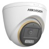 ColorVu, Dual Light - Camera analog 2MP, lentila 2.8mm, IR 40m, WL 40m, TVI/AHD/CVI/CVBS, Mic. - HIKVISION DS-2CE72DF3T-LFS-2.8mm
