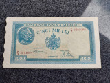 Bancnota cinci mii lei 20 decembrie 1945 , 5000 lei 1945 !!