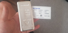 Lingou Argint Pur 999 Metalor - 1 kg foto