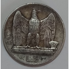 Italia, 5 Lire 1927, Argint.