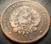 Moneda istorica 2 (DOS) CENTAVOS - ARGENTINA, anul 1884 * cod 3991, America Centrala si de Sud